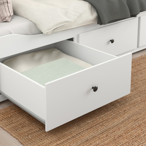 Hemnes bed frame with clearance 2 storage boxes